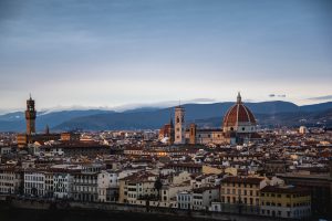 City scene of Florence, Italy